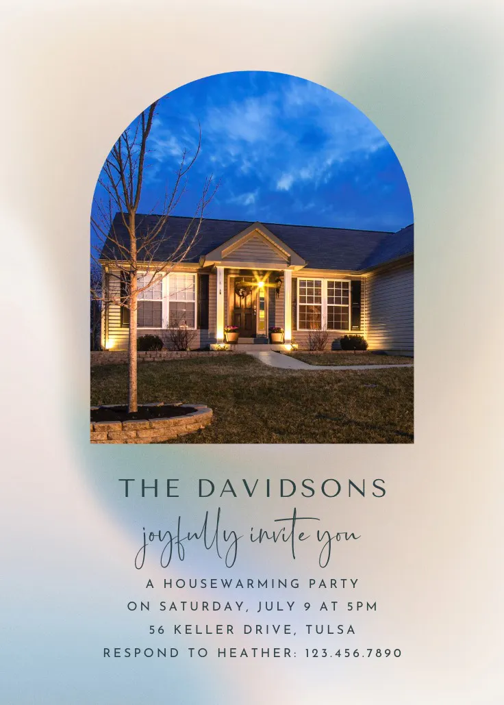 Celebration day - ev ısınma partisi davetiyesi